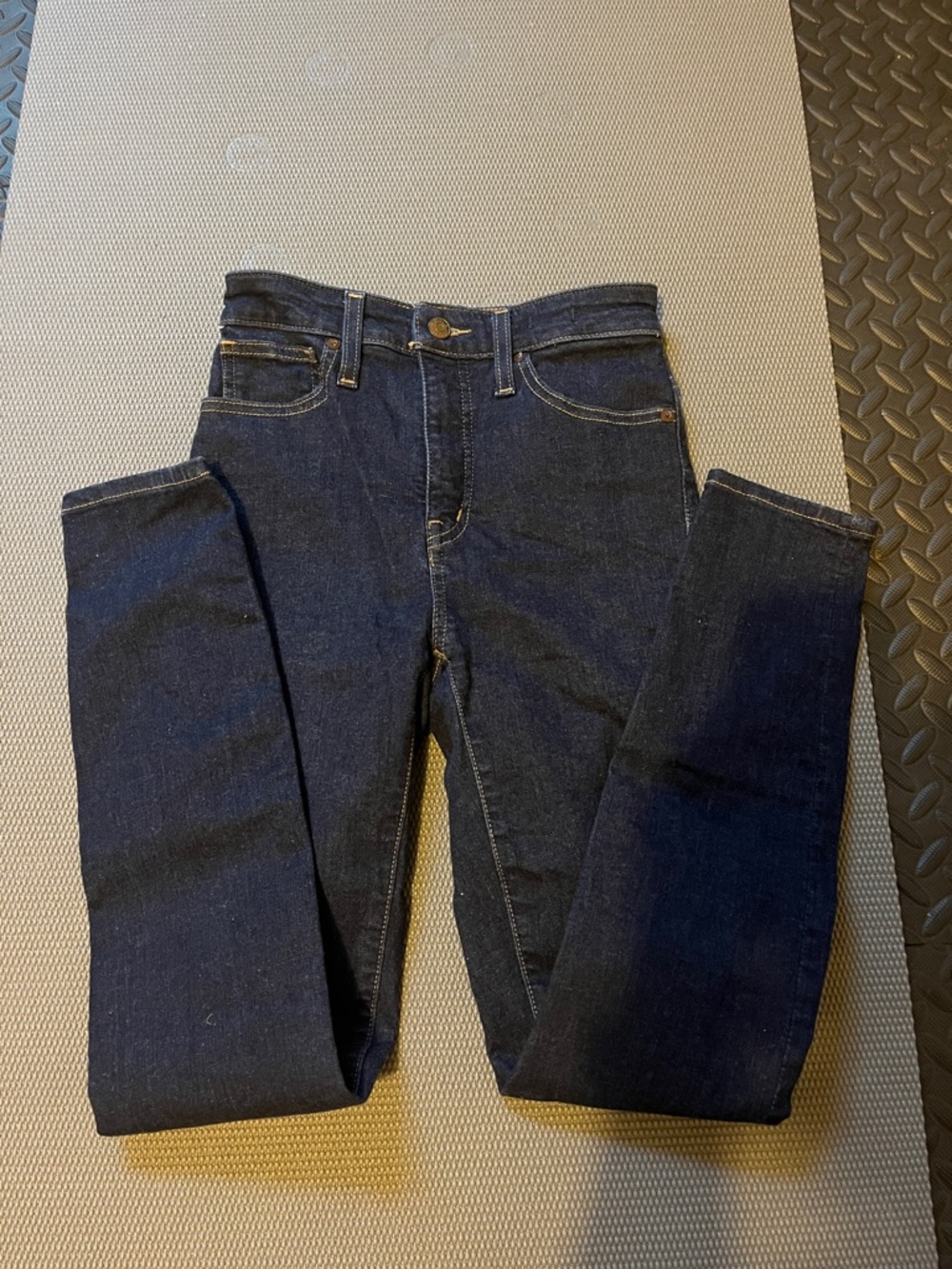 Madewell Dark Indigo High-Rise Skinny Jeans